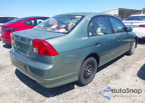 2004 Honda Civic Vp from USA, damaged, VIN 2HGES16344H570822